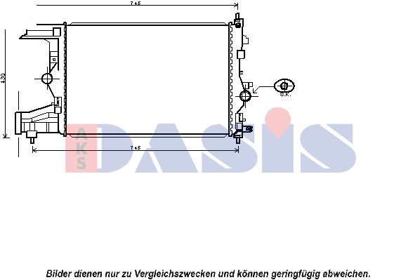 AKS DASIS Radiaator,mootorijahutus 150088N